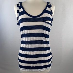Splendid striped tank with front pocket.